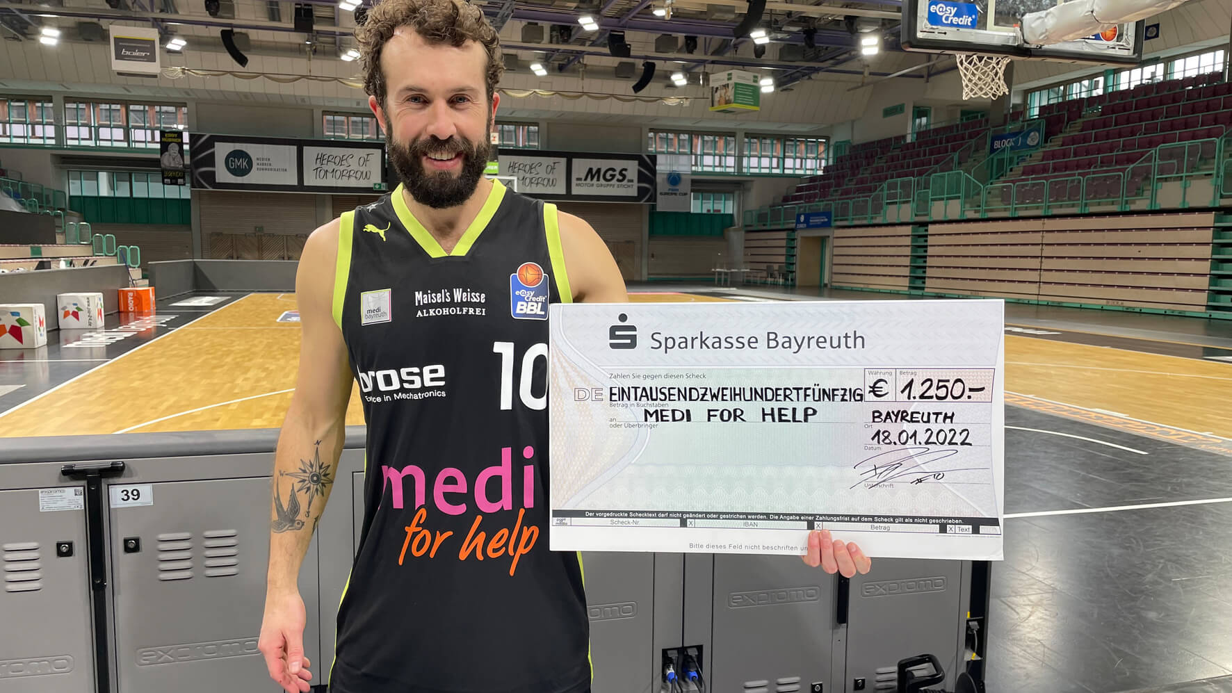 Bastian Doreth, Kapitän des Bayreuther Bundesligisten Medi Bayreuth. (Bild: Medi Bayreuth)