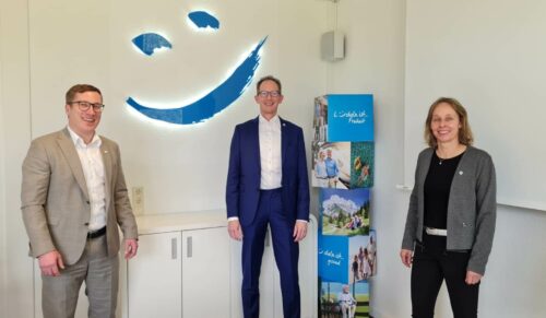 Ulf Doster, Ben Bake und Dr. Sonja Schaible. (Foto: Sanitätshaus Aktuell)