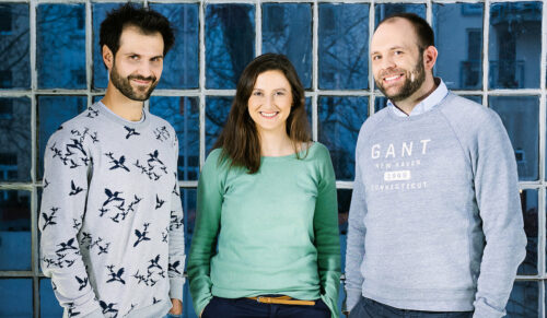 Das Aidhere-Gründerteam (v.l.): Dr. Tobias Lorenz, Dr. Nora Mehl und Henrik Emmert (Foto: Aidhere)