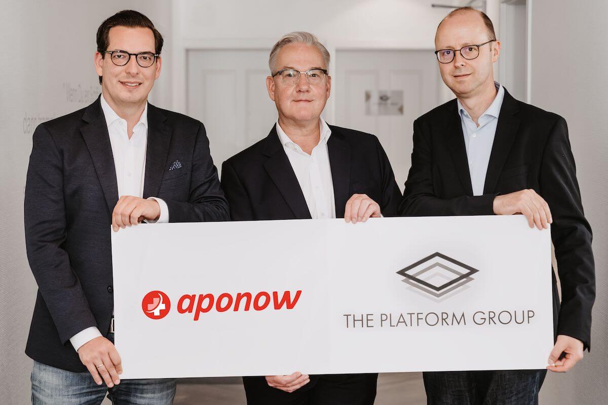 (v.l.n.r.) Dr. Dominik Benner, Thomas Engels, Silvio Schnabel (Foto: The Platform Group)