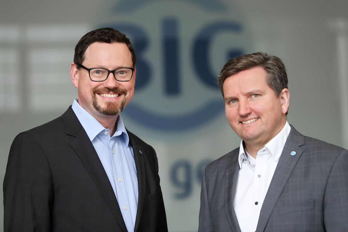 Peter Kaetsch (r.), Vorstandsvorsitzender der BIG, und Markus Bäumer, stellvertretender Vorstandsvorsitzender. (Foto: BIG)