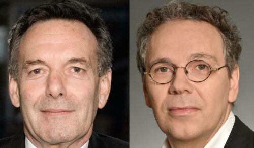 Joachim M. Schmitt (l.) und Dr. Marc-Pierre Möll. (Fotos: BVMed)