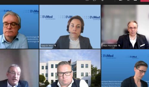 Der BVMed informierte am 19. Mai über die Herausforderungen der EU-MDR für die Unternehmen. (Foto: Screenshot)