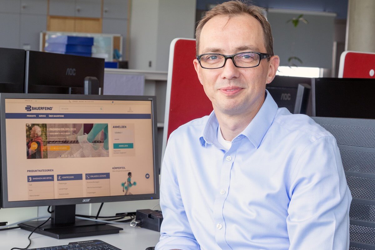 Mario Mulack verantwortet den Bereich B2B Commerce bei Bauerfeind. (Foto: Bauerfeind)