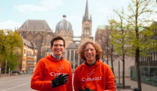 Cynteract-Gründer Gernot Sümmermann (l.) und Manuel Wesseley. (Foto: Cynteract)