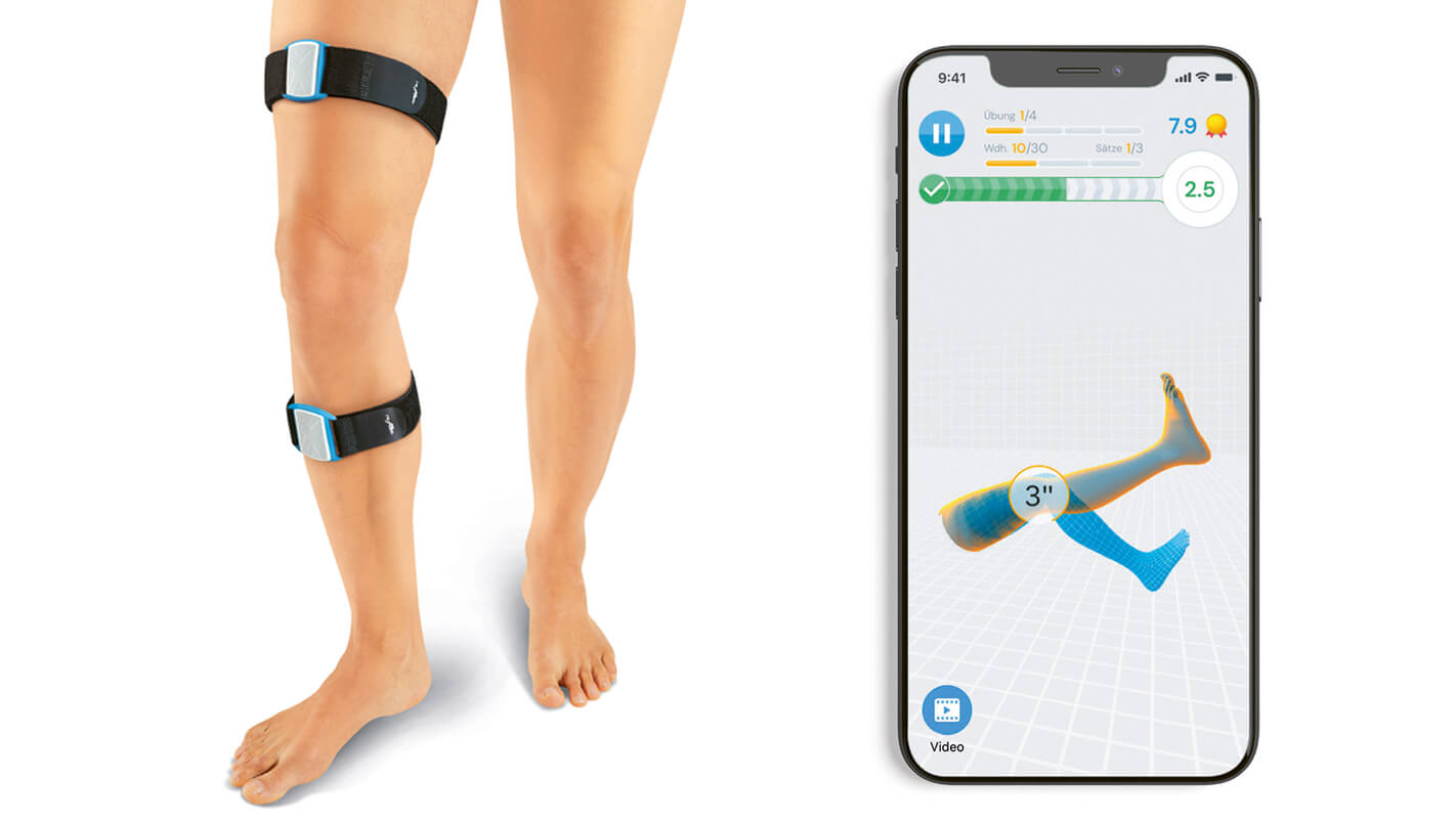 Für Gonarthrose-Patienten entwickelt: die Trainings-App Re.flex. (Fotos: Sporlastic)