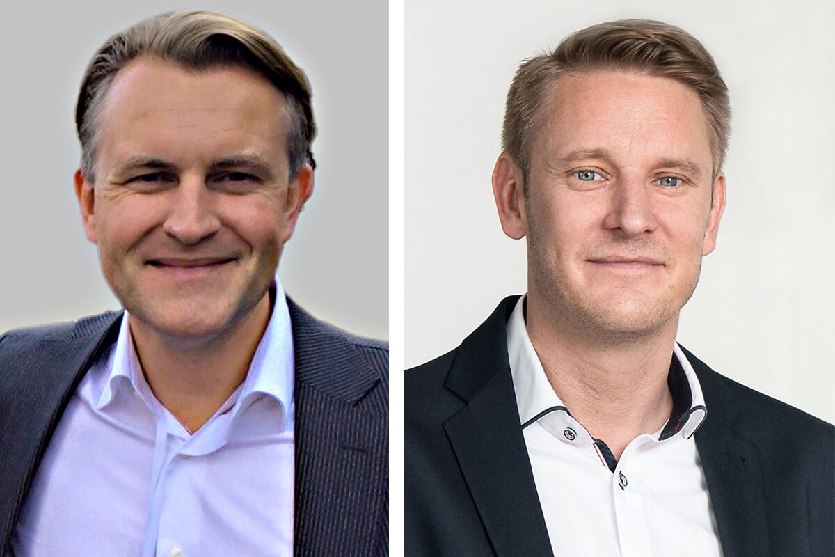 Andrew Drabbe, Managing Director Beurer Benelux B.V. (l.), und Sebastian Kebbe, Beurer Geschäftsführer Marketing & Vertrieb (Fotos: Beurer)