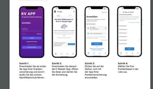 Versicherte der Mobil Krankenkasse können sich auch über ihre Krankenkassen-App in der E-Rezept-App anmelden. (Quelle Screenshot: Gematik)