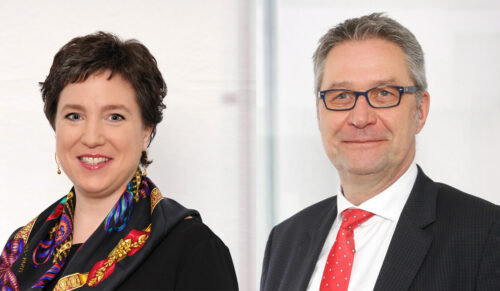 Die Vorsitzenden des Verwaltungsrates des GKV-Spitzenverbandes, Dr. Susanne Wagenmann und Uwe Klemens. (Fotos: GKV-Spitzenverband)