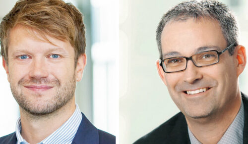 Patrick Grunau (Rehavital) und Marcus Kuhlmann (Spectaris). (Foto: Rehavital/Spectaris)