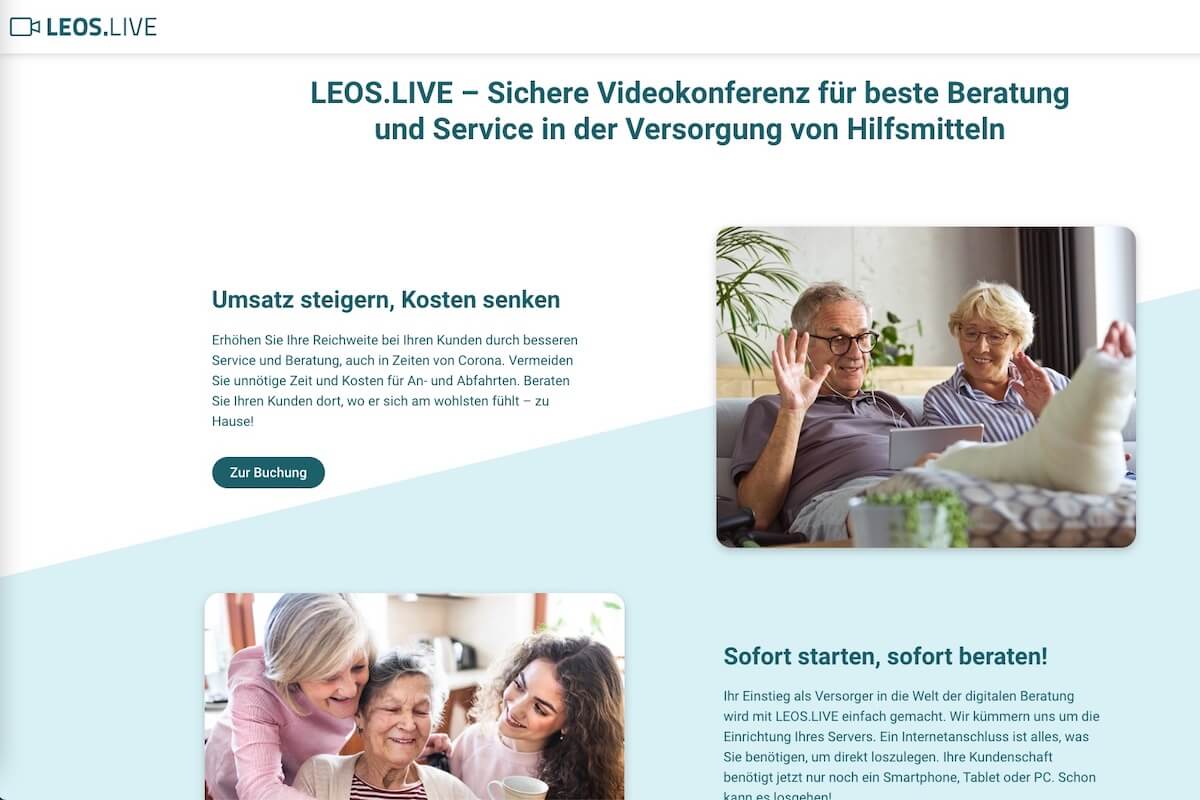 HMM Deutschland stellt ein neues Tool für die Videoberatung vor. (Screenshot: Redaktion)