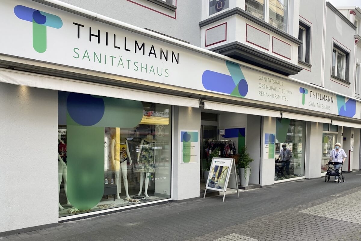Das ehemalige Medi-Haus Bad Neuenahr präsentiert sich jetzt als Thillmann Sanitätshaus. (Foto: Medi-Center Mittelrhein)