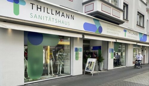 Das ehemalige Medi-Haus Bad Neuenahr präsentiert sich jetzt als Thillmann Sanitätshaus. (Foto: Medi-Center Mittelrhein)