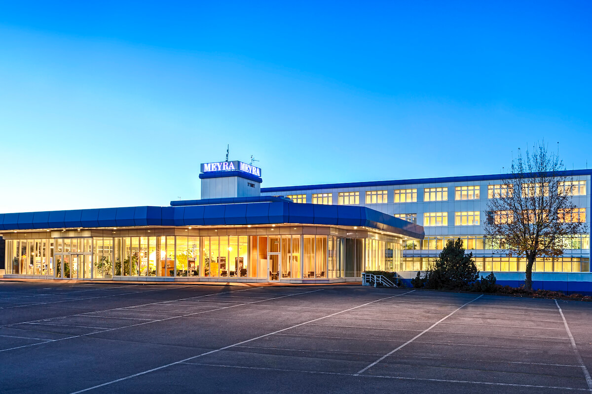 Der Meyra-Firmensitz in Kalletal. (Foto: Meyra)