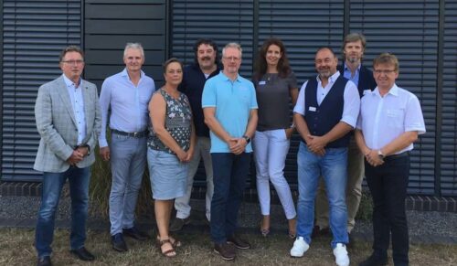 Der neue Aufsichtsrat der Nowecor AG (v.l.): Heinz Richter, Jens Bohmhoff, Lene Schindeler, Hartmut Böer, Matthias Jan Steen, Heike Lehmkuhl, Jörg Heinecke, Thomas Reimann, Markus Wittlich. (Foto: Nowecor)