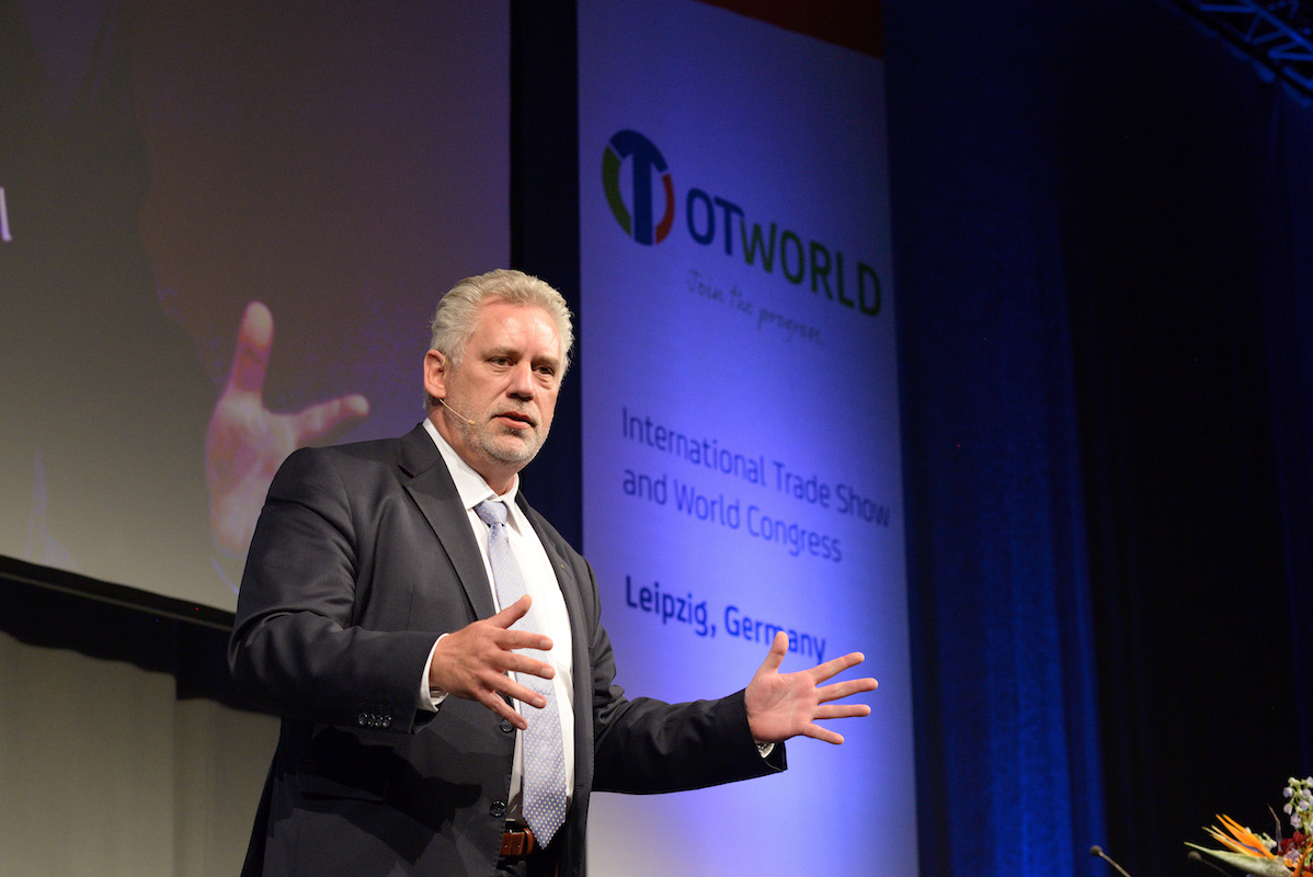Klaus-Jürgen Lotz auf der OTWorld 2018 in Leipzig. (Foto: Leipziger Messe GmbH / Fotograf: Martin Klindtworth www.zentralfotograf.de)
