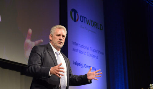 Klaus-Jürgen Lotz auf der OTWorld 2018 in Leipzig. (Foto: Leipziger Messe GmbH / Fotograf: Martin Klindtworth www.zentralfotograf.de)