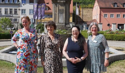 Isabel Garcia, Michaela Lundius, Ruth Leitenmaier, Katja Wagner (v.l.) referierten auf dem Seminar für Lip- und Lymphödem-Selbsthilfegruppen-Leiterinnen. (Foto: Ofa Bamberg)