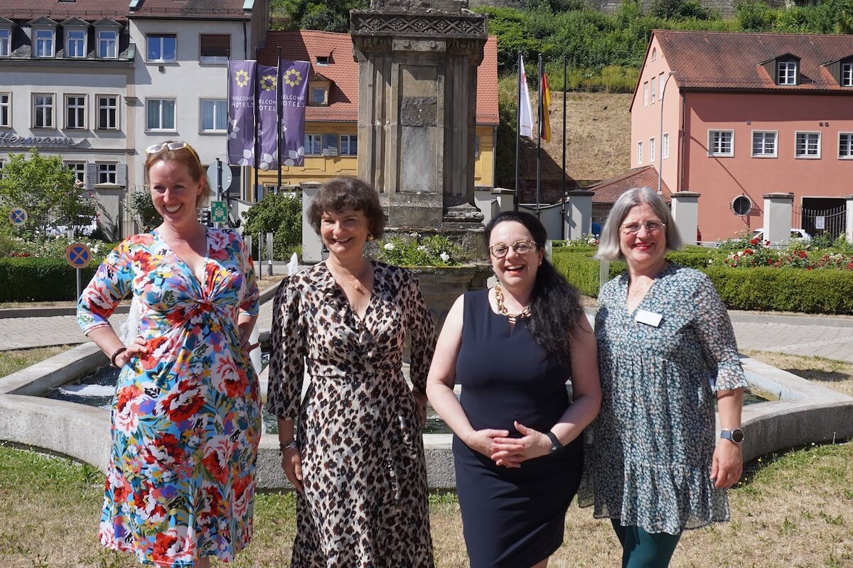 Isabel Garcia, Michaela Lundius, Ruth Leitenmaier, Katja Wagner (v.l.) referierten auf dem Seminar für Lip- und Lymphödem-Selbsthilfegruppen-Leiterinnen. (Foto: Ofa Bamberg)