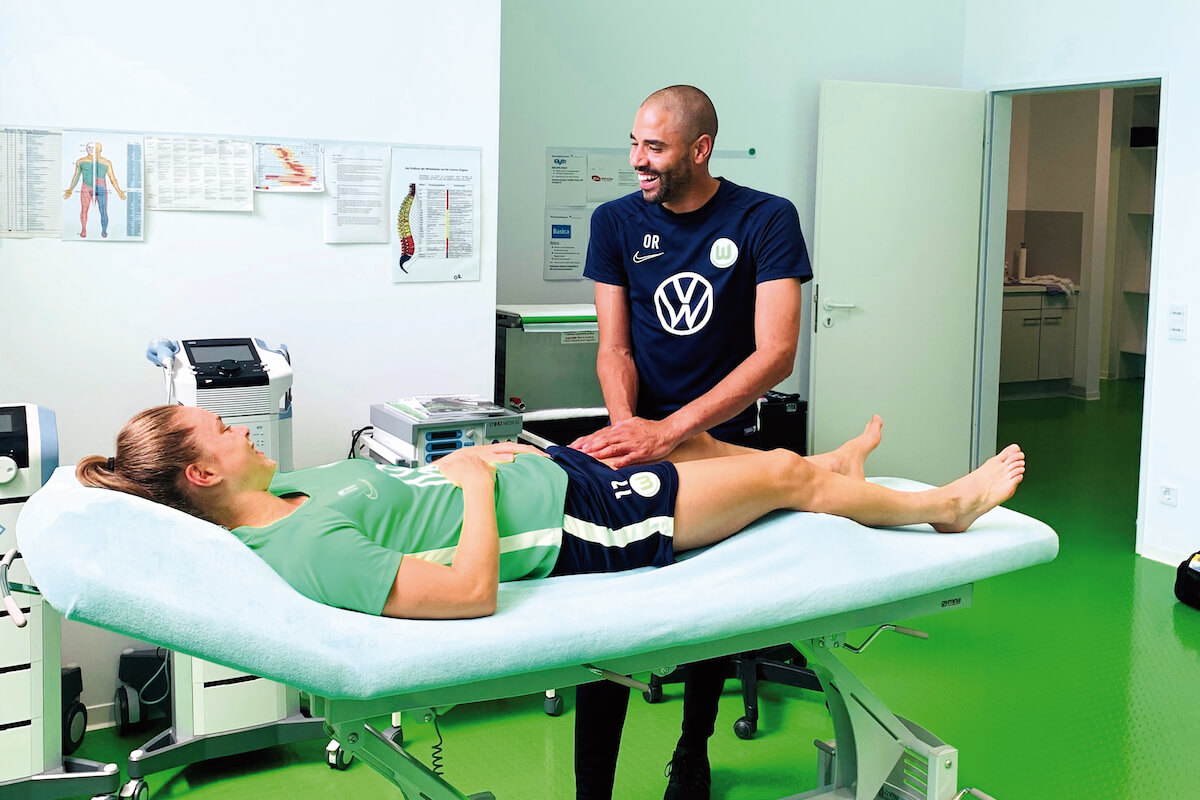 Zur Regenaration setzt Omar Rüppel auf die MLD. (Foto: VfL Wolfsburg/Rüppel)