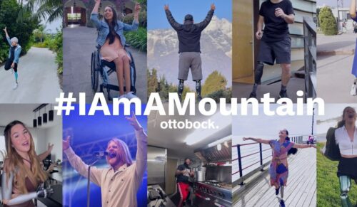 #IamAMountain basiert auf User-Generated-Content von 26 AnwenderInnen von Ottobock Prothesen, Orthesen und Rollstühlen aus 14 Ländern. (Foto: Ottobock)