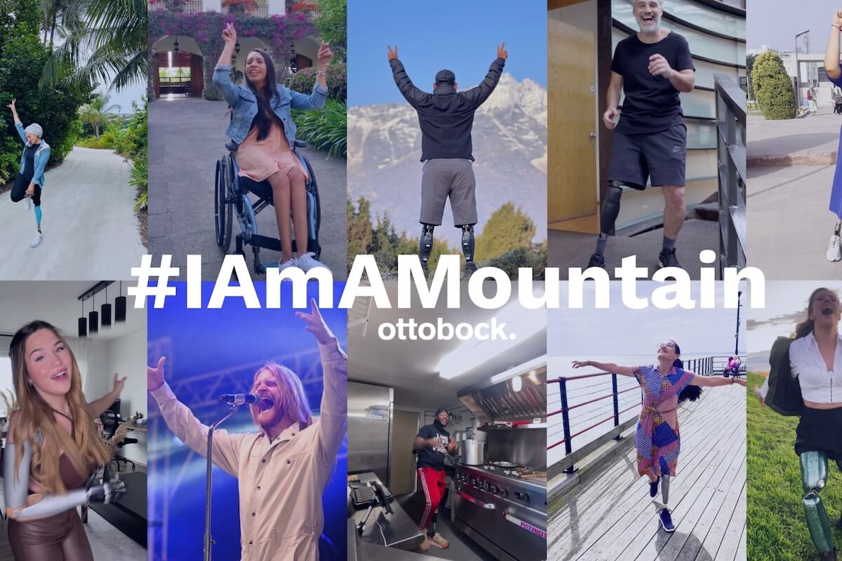 #IamAMountain basiert auf User-Generated-Content von 26 AnwenderInnen von Ottobock Prothesen, Orthesen und Rollstühlen aus 14 Ländern. (Foto: Ottobock)