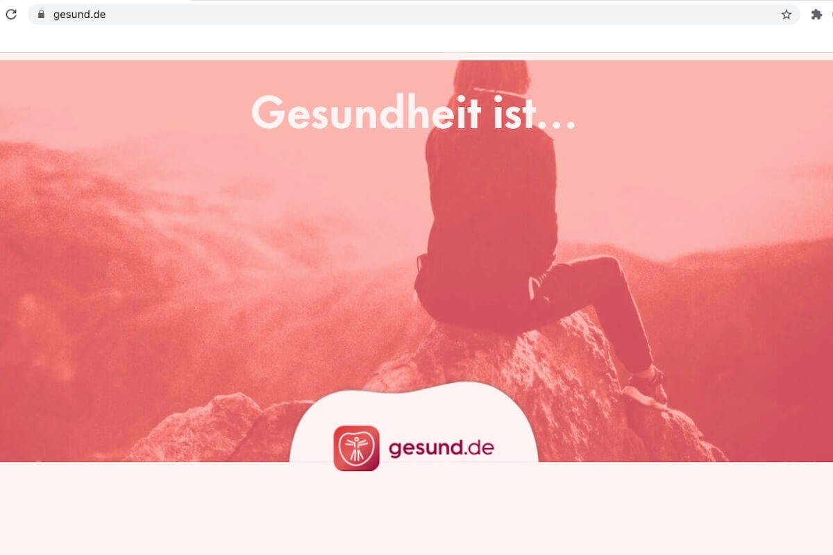 Die Plattform Gesund.de bindet weitere Partner an. (Foto: Screenshot)