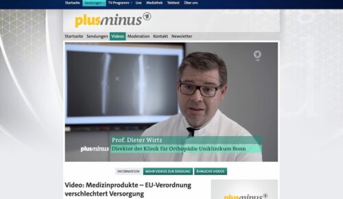 Das ARD-Magazin Plusminus berichtete über die EU-MDR. (Foto: Screenshot)