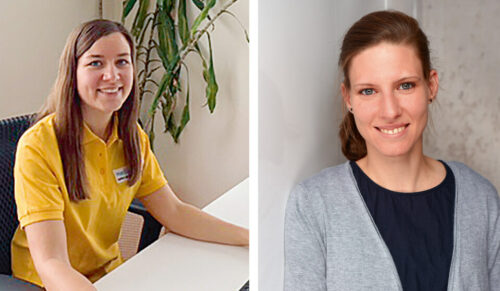 Nadine Beck (Medigroba) und Anna-Lena Cohrs (ThiesMediCenter) (Fotos: Privat)