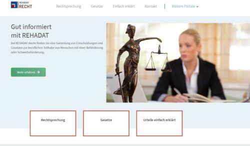 Das Rehadat-Portal wurde einem Relaunch unterzogen. (Screenshot: Rehadat)