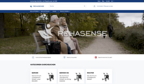 Rehasense.com erstrahlt in neuem Schein. (Foto: Rehasense)