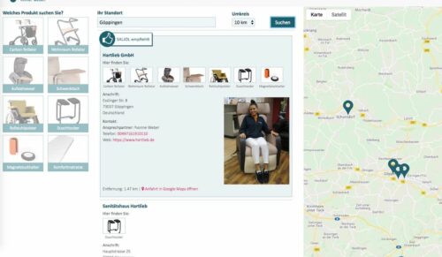 Die Händlersuche auf www.saljol.de. (Foto: Screenshot)