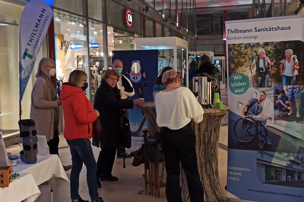 Das Sanitätshaus Thillmann zeigte Versorgungslösungen für Sportler. (Foto: Sanitätshaus Thillmann)