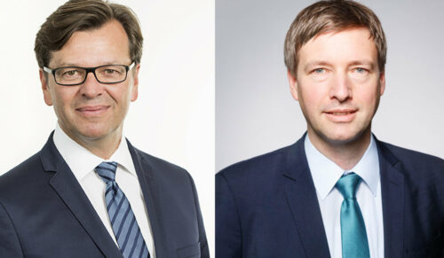 Dr. Johannes Thormählen, Vorstand GWQ Serviceplus AG (l.), und Dr. Jochen Walker, Geschäftsführer SpectrumK GmbH (Foto: GWQ Serviceplus AG/Stefan Wieland, stefanwieland.com)