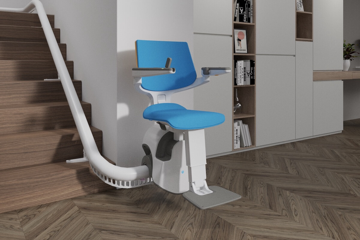 Sitzlift für kurvige Treppen. (Foto: Thyssenkrupp Home Solutions)