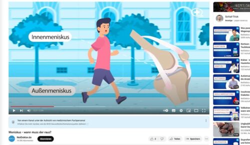 Netdoktor gehört zu den ersten Teilnehmern an Youtube Health (Foto: Screenshot)