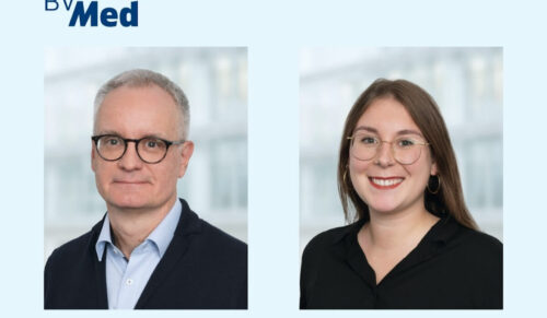 Die BVMed-Kommunikationsexperten Manfred Beeres und Michelle Klee. (Fotos: BVMed)