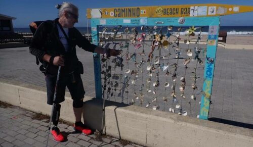 Frank Kaufmann auf dem Jakobsweg. (Foto: privat/Blatchford)