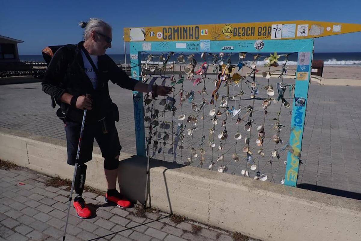 Frank Kaufmann auf dem Jakobsweg. (Foto: privat/Blatchford)