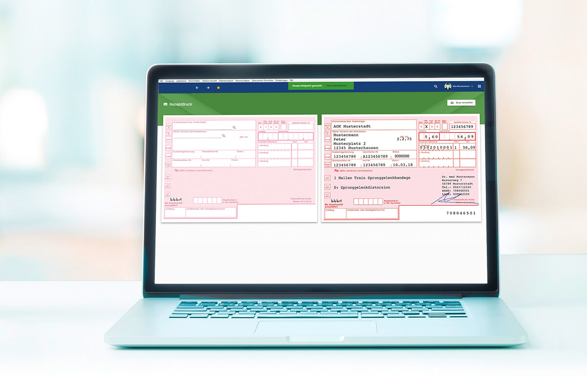 Mit der Branchensoftware von Optica digitalisieren Sie Rezepte mit einem handelsüblichen Scanner. (Foto: Optica)
