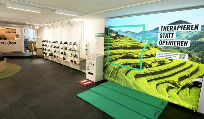 Blick in den neuen Flagship-Store von Kybun Joya in Zürich. (Foto: Kybun Joya/ZVG)
