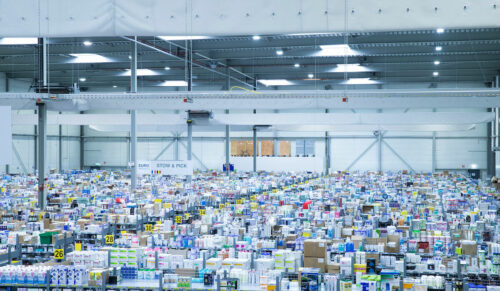 Blick in die Logistik der Shop Apotheke Europe (Foto: Shop Apotheke Europe)