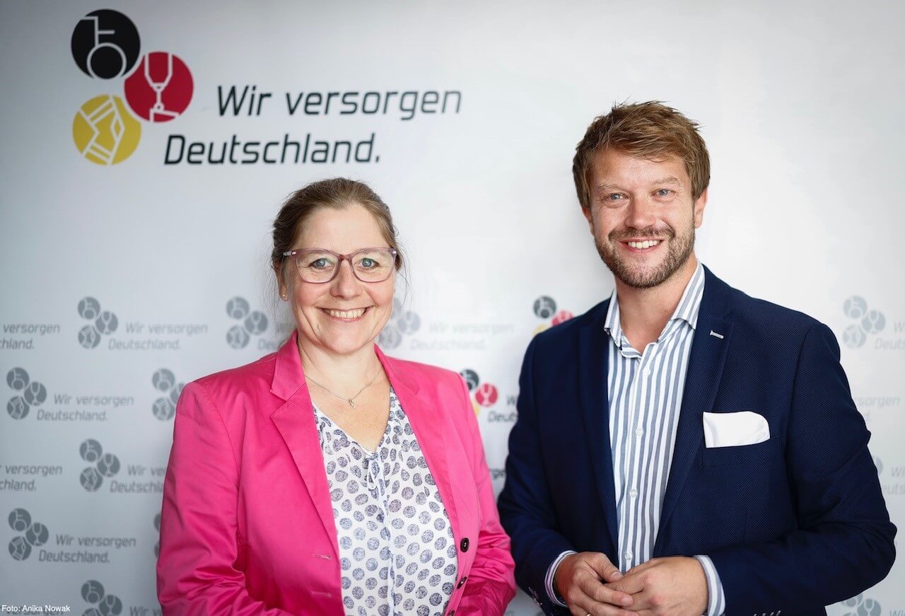 Kirsten Abel, Generalsekretärin des WvD, und Patrick Grunau, Generalsekretär des WvD. (Foto: WvD/Nowak)