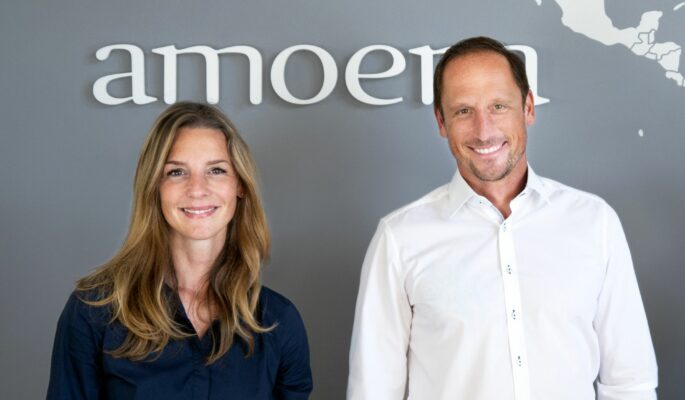 Die Amoena-Geschäftsführung mit Stephanie Bauch und Oliver Dörner (Foto: Amoena)