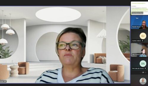 ICW-Fachtherapeutin Wunde Silvia Mester beim BVMed-Forum „Eine Stunde Wunde“. (Screenshot: BVMed)