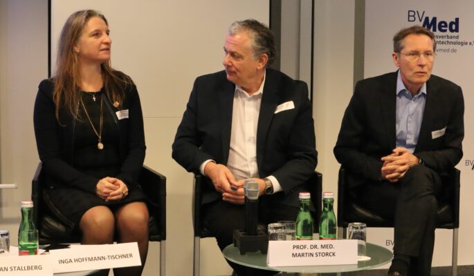 Reger Austausch bei den 8. BVMEd-Wunddtagen. (Foto: BVMed)