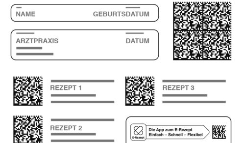 eRezept-Ausdruck (Foto: Gematik)