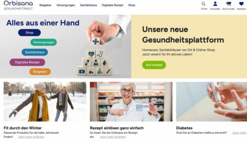 Die Webseite von Orbisana. (Foto: Orbisana)