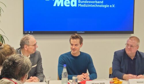 Matthias Mieves (SPD) beim BVMed. (Foto: BVMed)