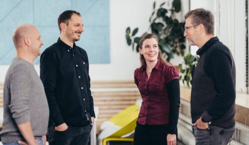 Sebastian Dunkel, Marco Hoffmann, Julia Dippel, Stephan Morth: die Gesellschafter und Gesellschafterin von Movimento. (Foto: Movimento)